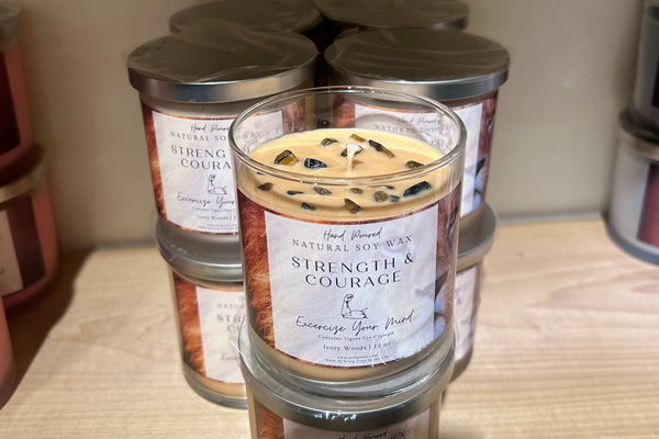 Strength and Courage Soy Wax Candle By Scorp Zone