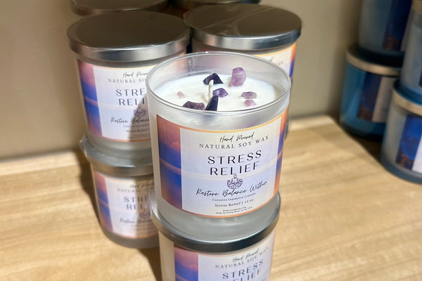 Stress Relief Soy Wax Candle by Scorp Zone