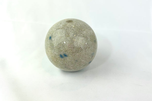 Blue Apatite in Cleavelandite Crystal Sphere