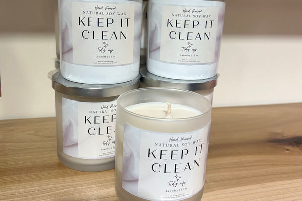 Keep It Clean Soy Wax Candle By Scorp Zone