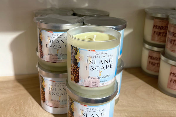Island Escape Soy Wax Candle By Scorp Zone
