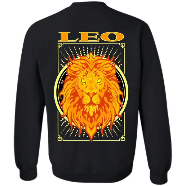 LEO DESIGN ON BACK AND SMALL SCORP ZONE LOGO ON FRONT -Z65 Crewneck Pullover Sweatshirt - ScorpZone