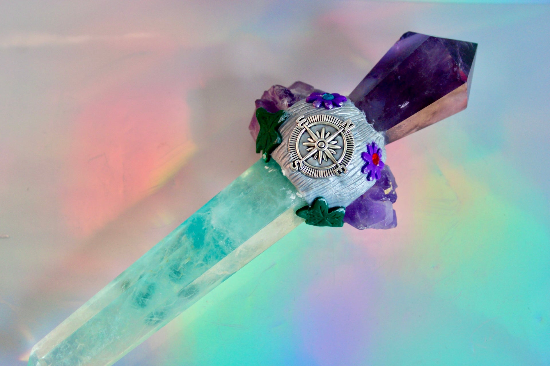 Fairy Fluorite Crystal Wand