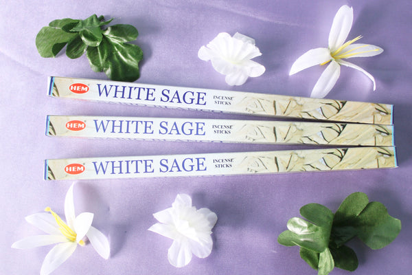 White Sage Incense Sticks HEM