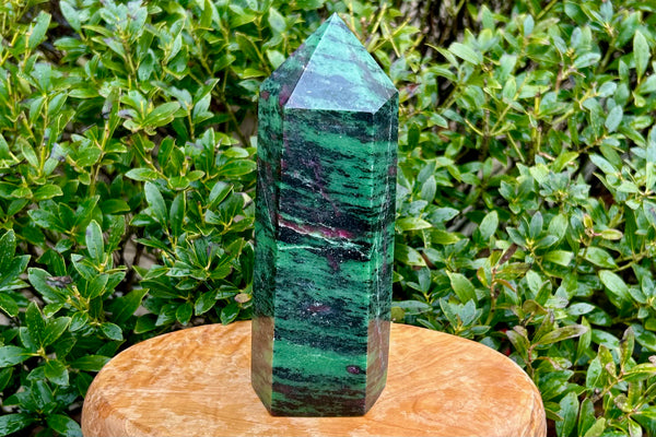 Ruby Zoisite Crystal Tower