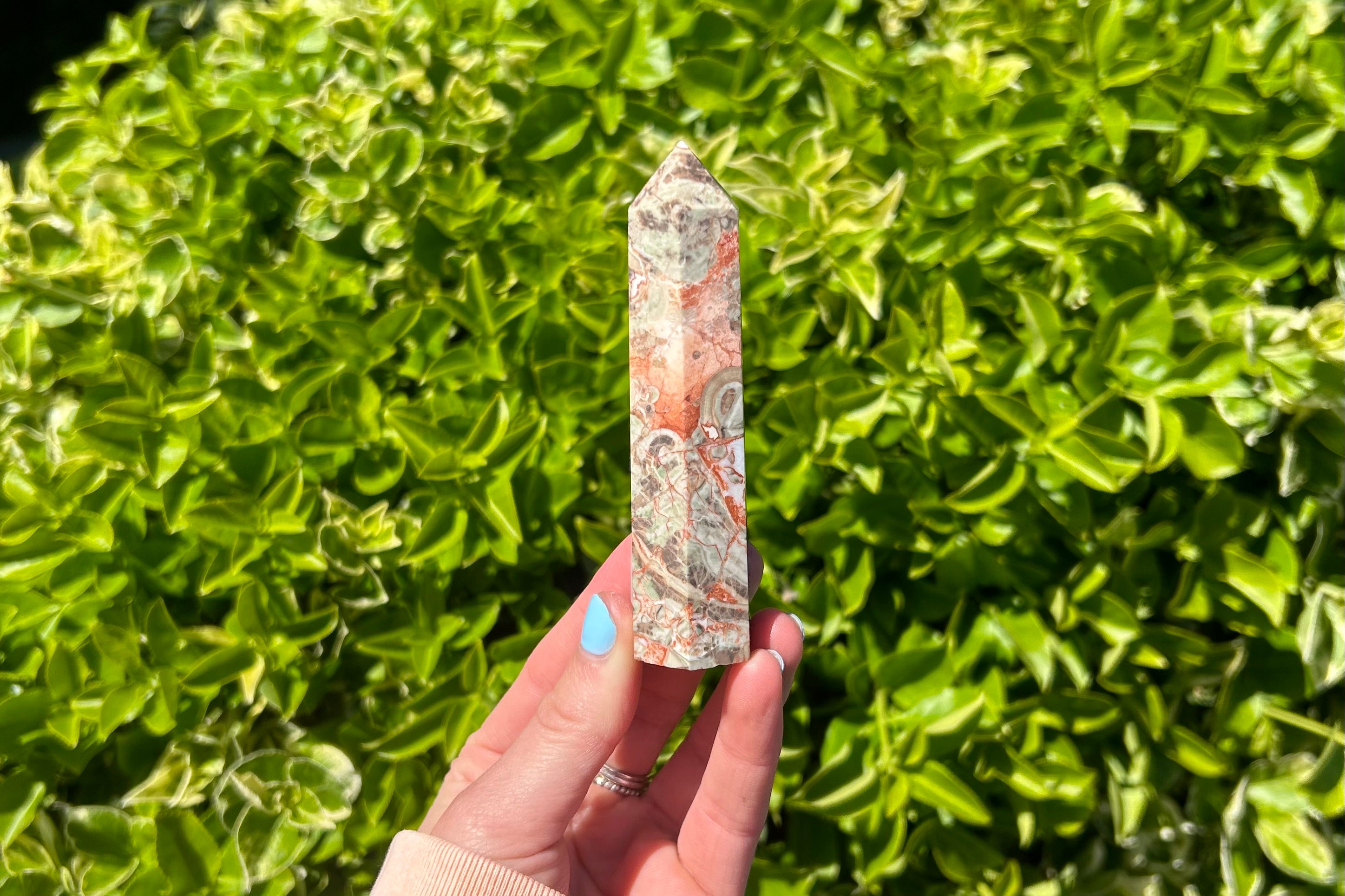 Money Agate Crystal Point