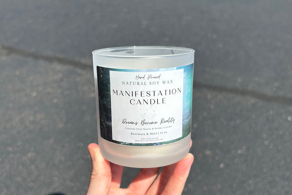 Manifestation 100% Natural Soy Wax Candle by Scorp Zone