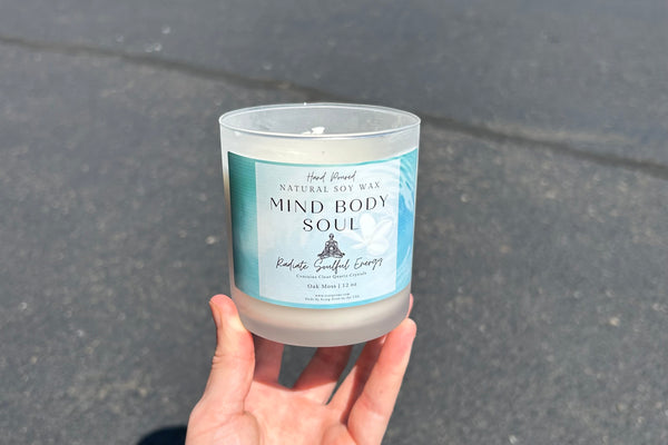 Mind Body Soul 100% Natural Soy Wax Candle by Scorp Zone