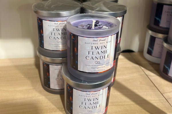 Twin Flame Soy Wax Candle by Scorp Zone