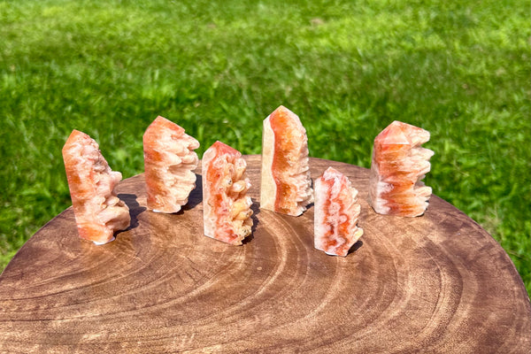 Dogtooth Calcite Crystal Tower