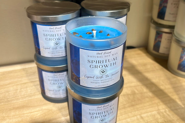 Spiritual Growth Soy Wax Candle By Scorp Zone