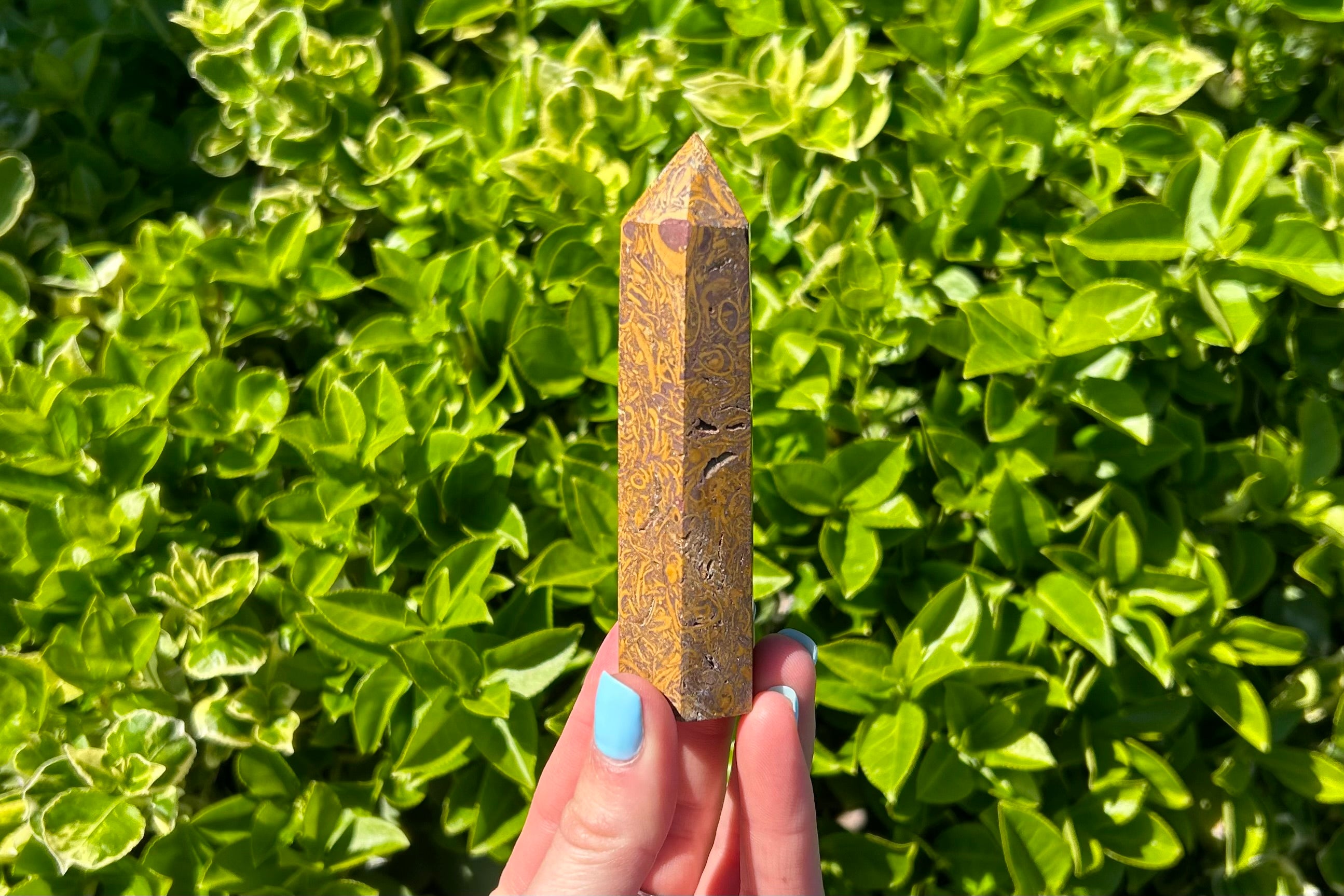 Calligraphy Stone Crystal Point