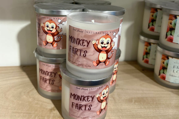 Monkey Farts Soy Wax Candle by Scorp Zone