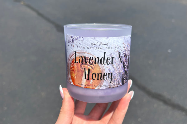 Lavender & Honey 100% Natural Soy Wax Candle