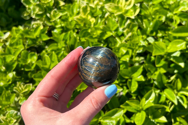 Blue Tiger Eye Crystal Sphere