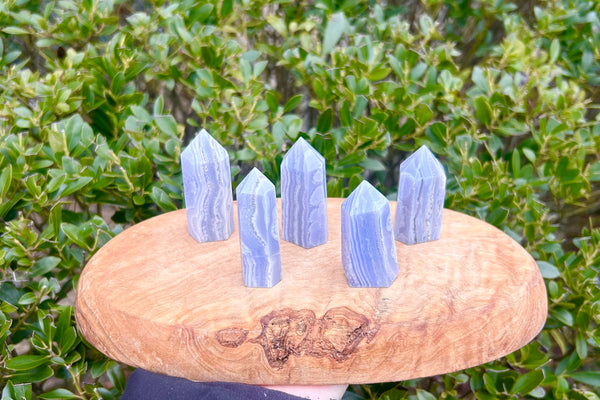 Blue Lace Agate Crystal Points