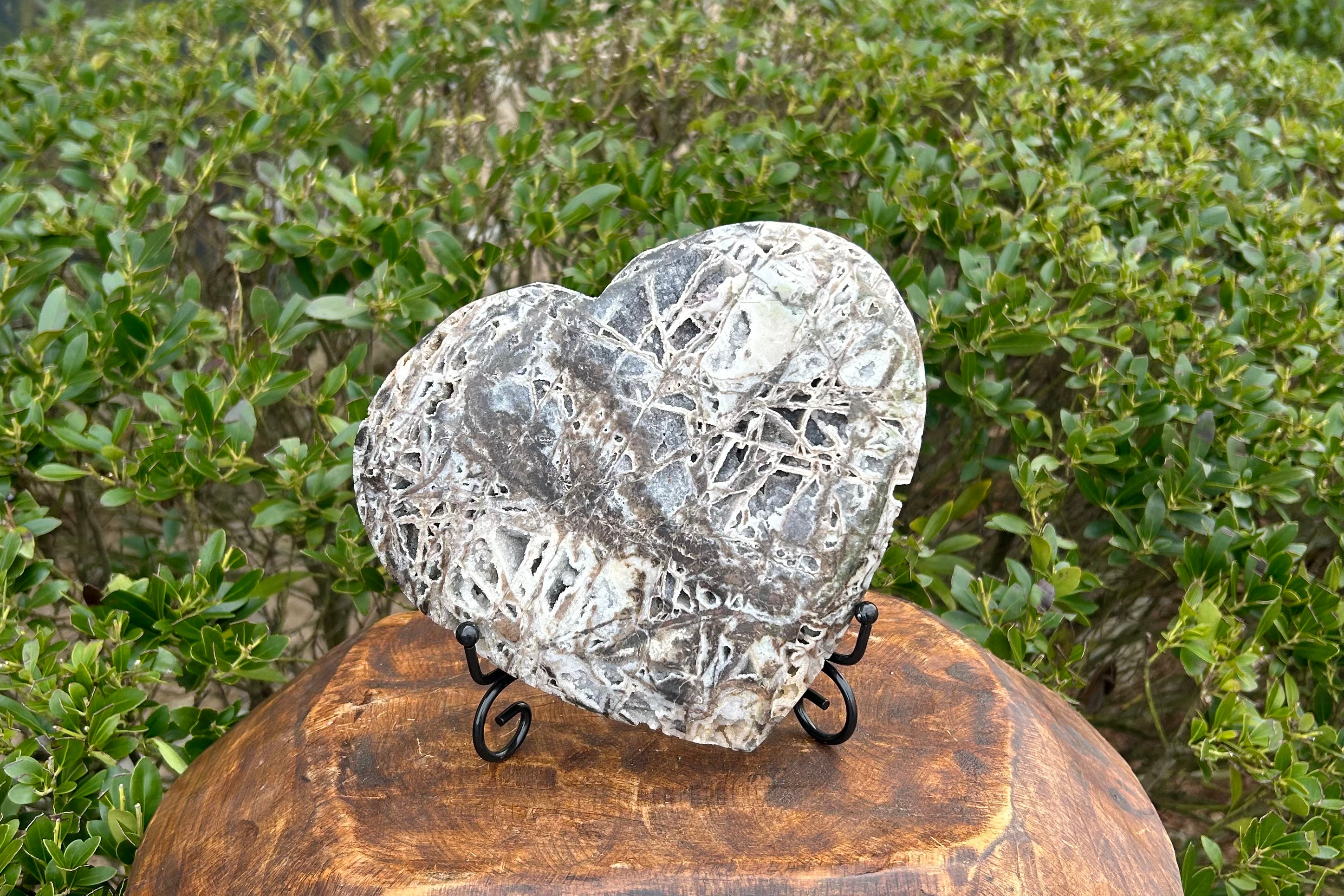 Sphalerite Heart Carving