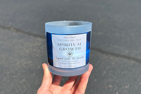 Spiritual Growth 100% Natural Soy Wax Candle By Scorp Zone