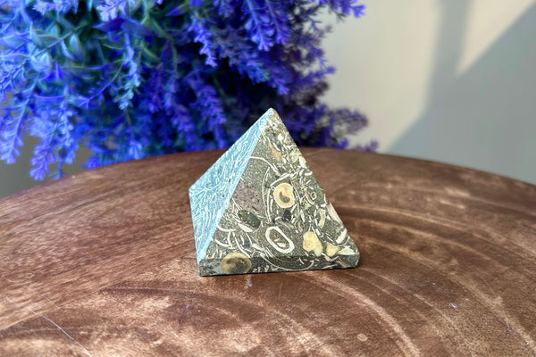 Turritella Agate Pyramid