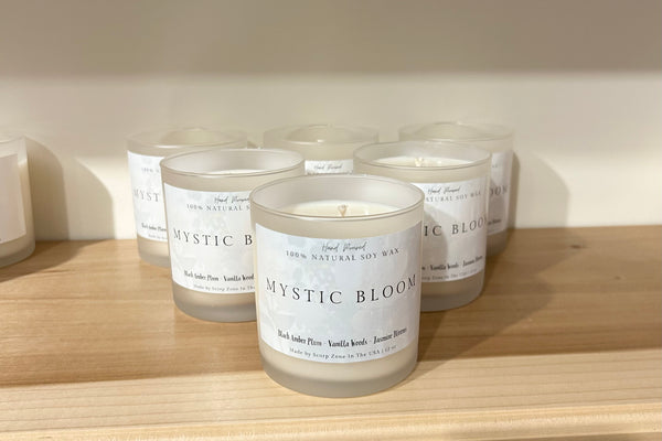 Mystic Bloom 100% Natural Soy Wax Candle by Scorp Zone