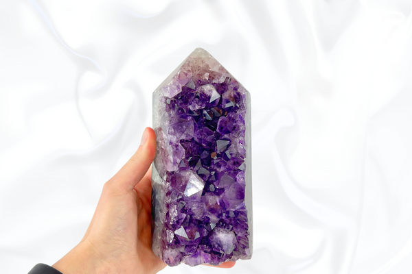 Amethyst Crystal Druzy Tower