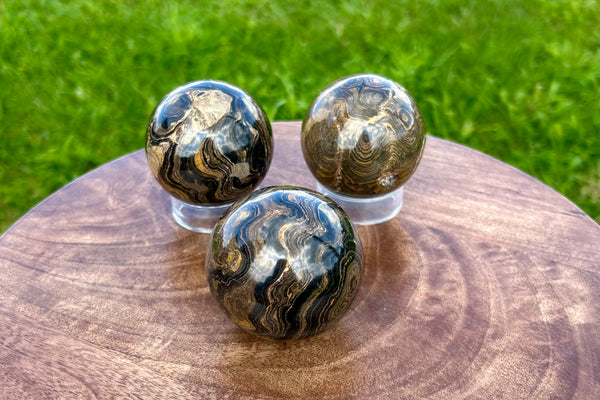 Stromatolite Crystal Sphere