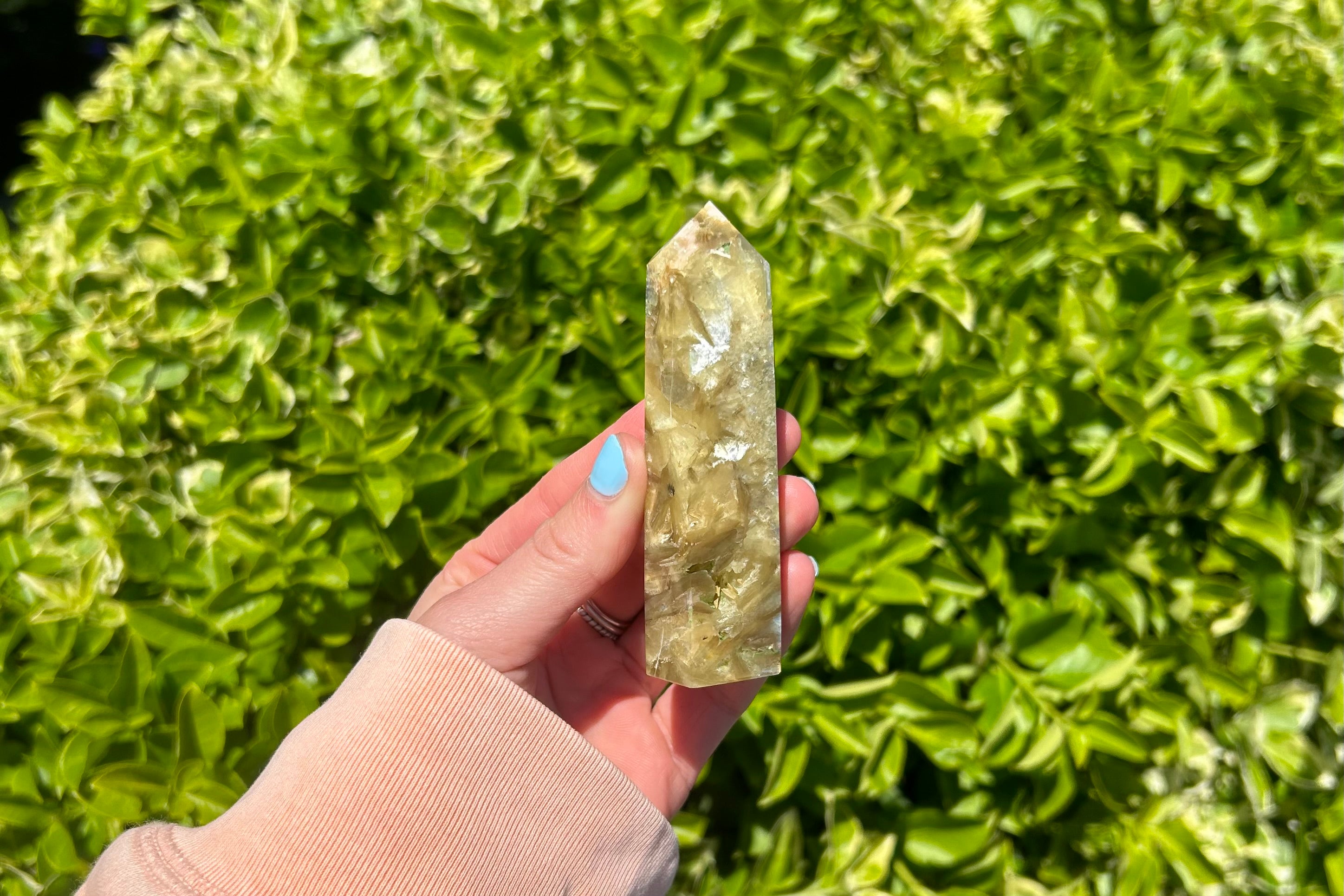 Gold Mica Crystal Point