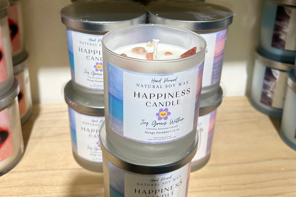 Happiness Soy Wax Candle by Scorp Zone