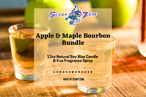 Apple and Maple Bourbon Candle & Fragrance Spray Bundle