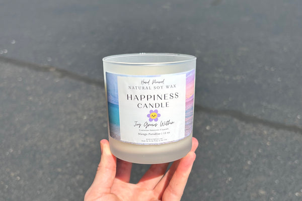 Happiness 100% Natural Soy Wax Candlee by Scorp Zone