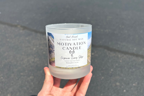 Motivation 100% Natural Soy Wax Candle by Scorp Zone