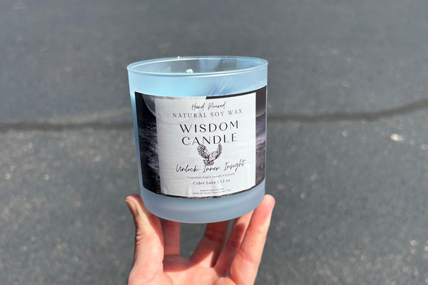 Wisdom 100% Natural Soy Wax Candle by Scorp Zone