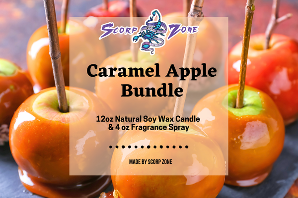 Caramel Apple Candle & Fragrance Spray Bundle