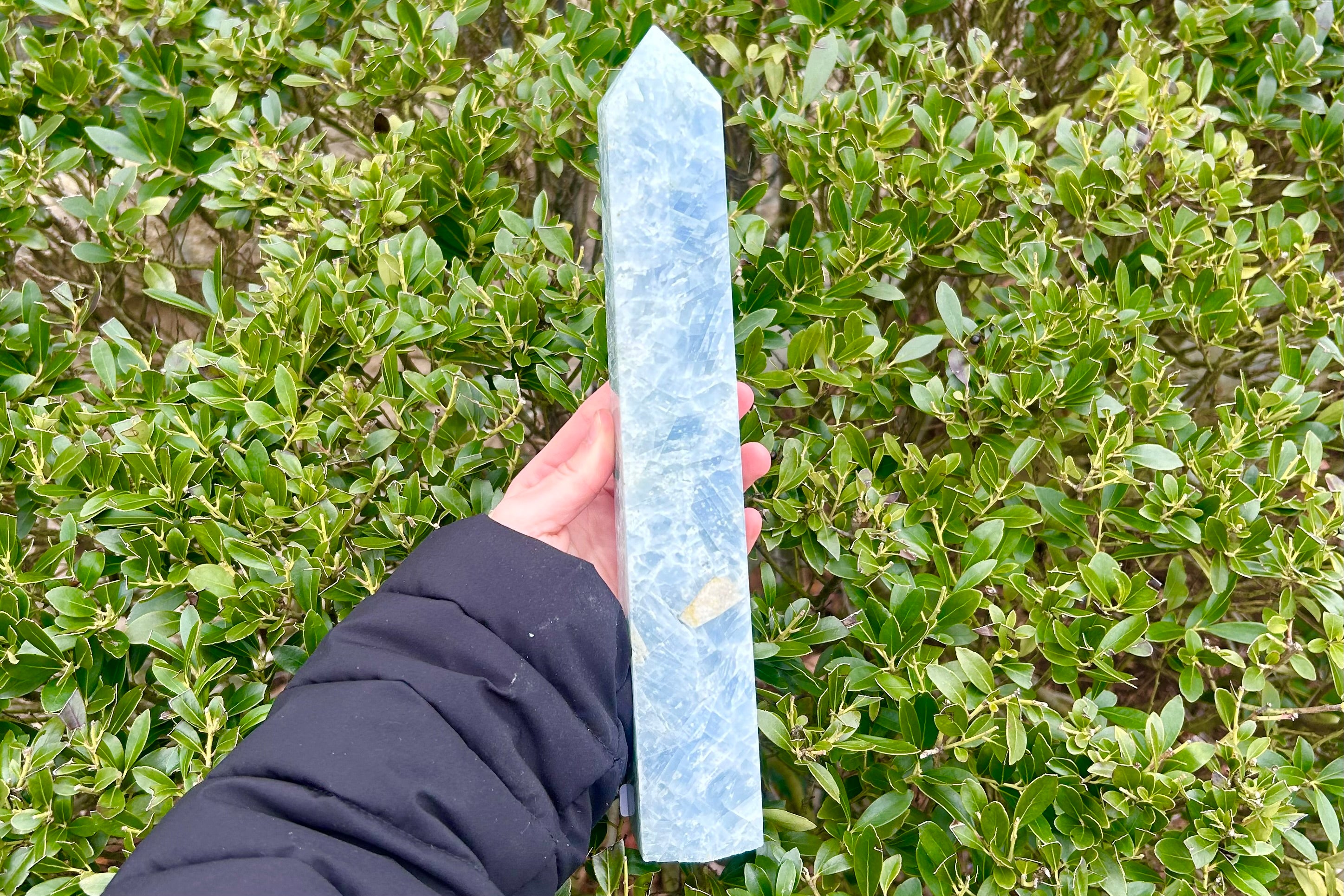 Blue Calcite Crystal Tower