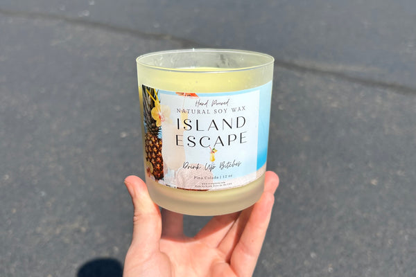 Island Escape 100% Natural Soy Wax Candle By Scorp Zone