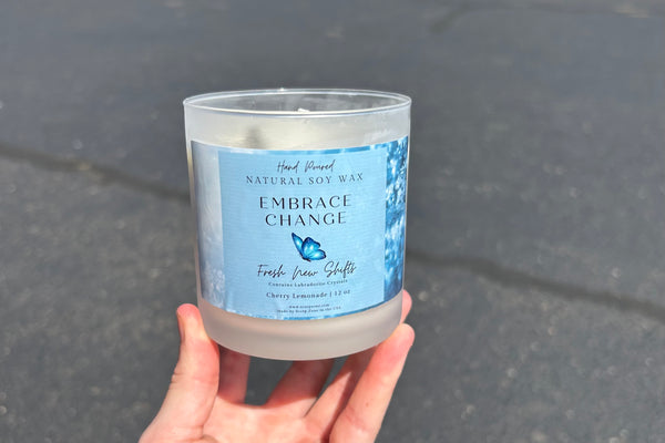 Embrace Change 100% Natural Soy Wax Candle by Scorp Zone