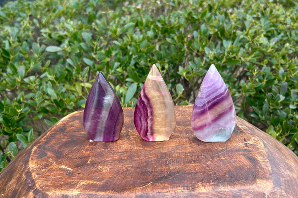 Fluorite Freeform Crystal Carving