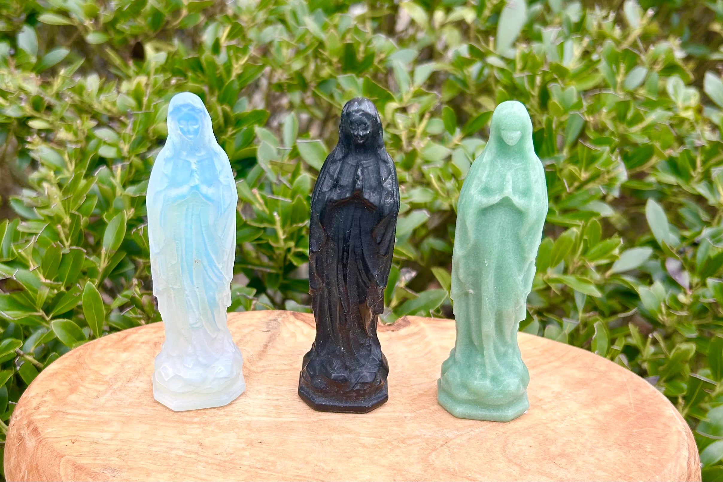 Virgin Mother Mary Crystal Carving