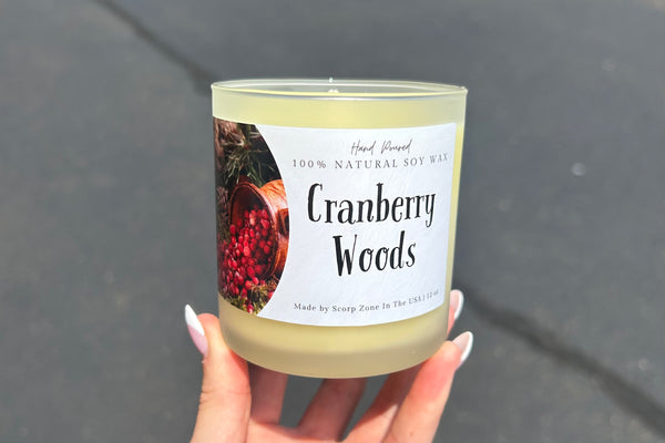 Cranberry Woods 100% Natural Soy Wax Candle