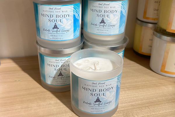 Mind Body Soul Soy Wax Candle by Scorp Zone