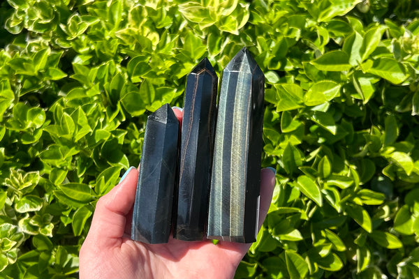 Blue Tiger Eye Crystal Point