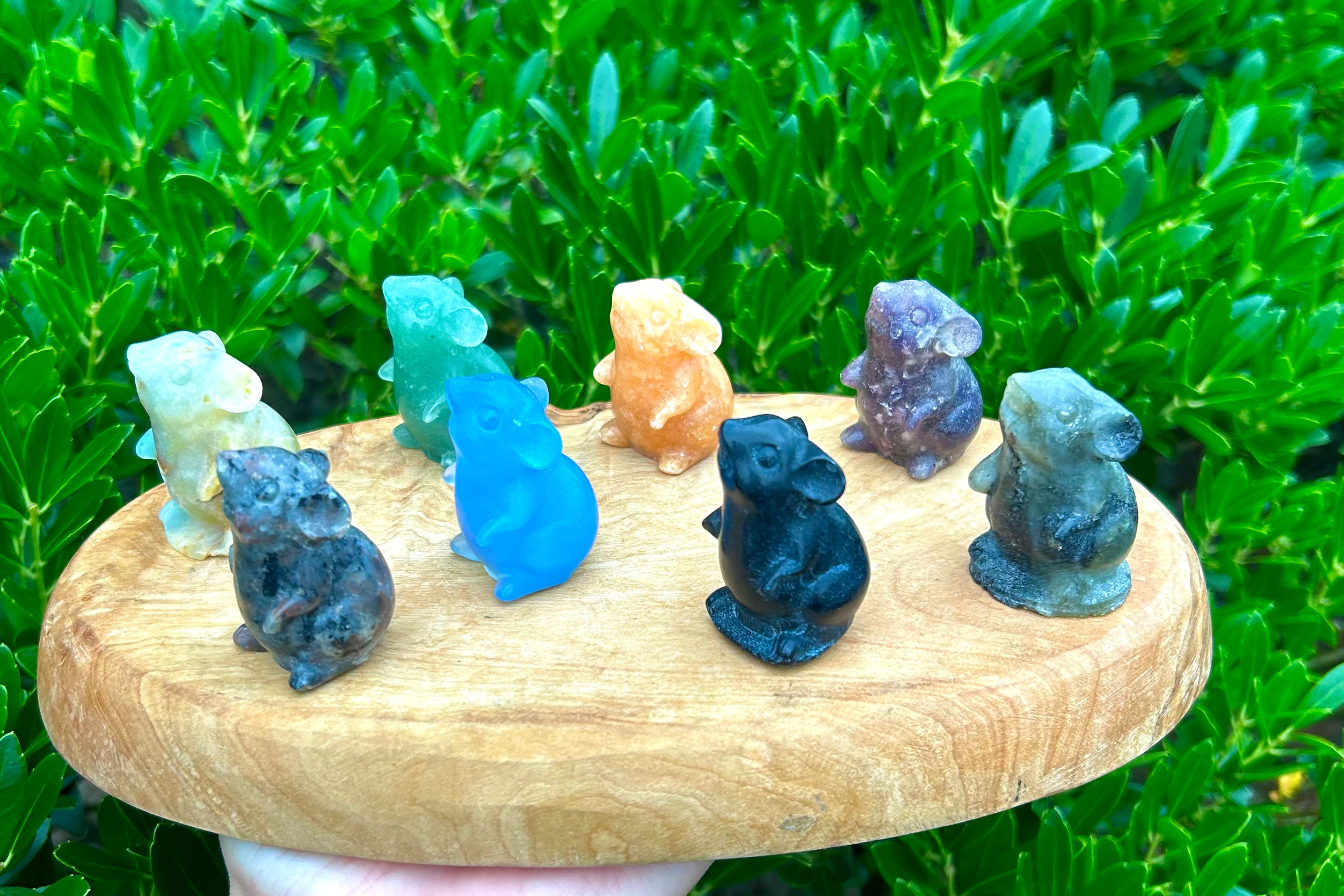 Rat Crystal Carvings Mix