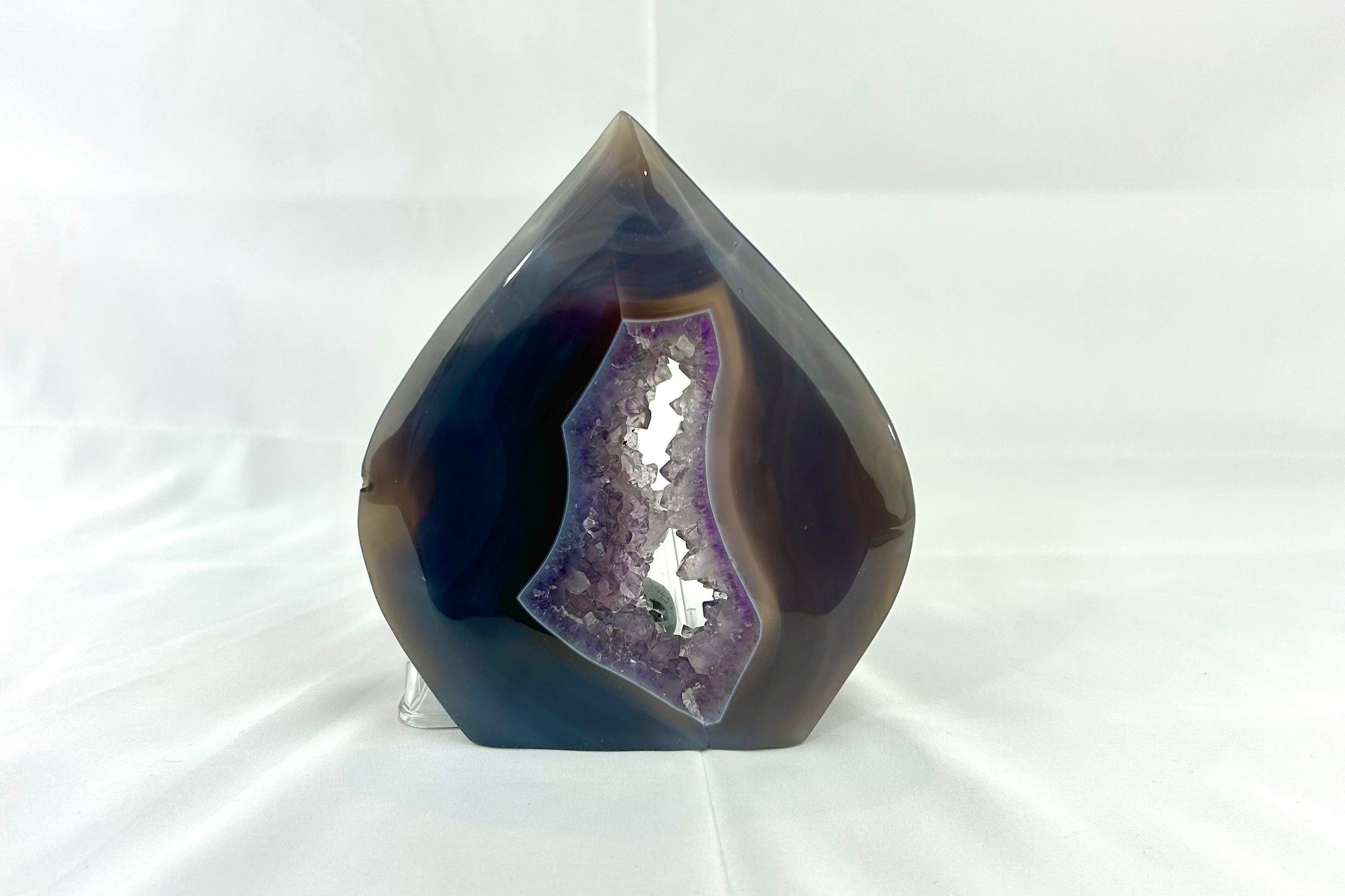 Agate Crystal Amethyst Druzy Geode Slice