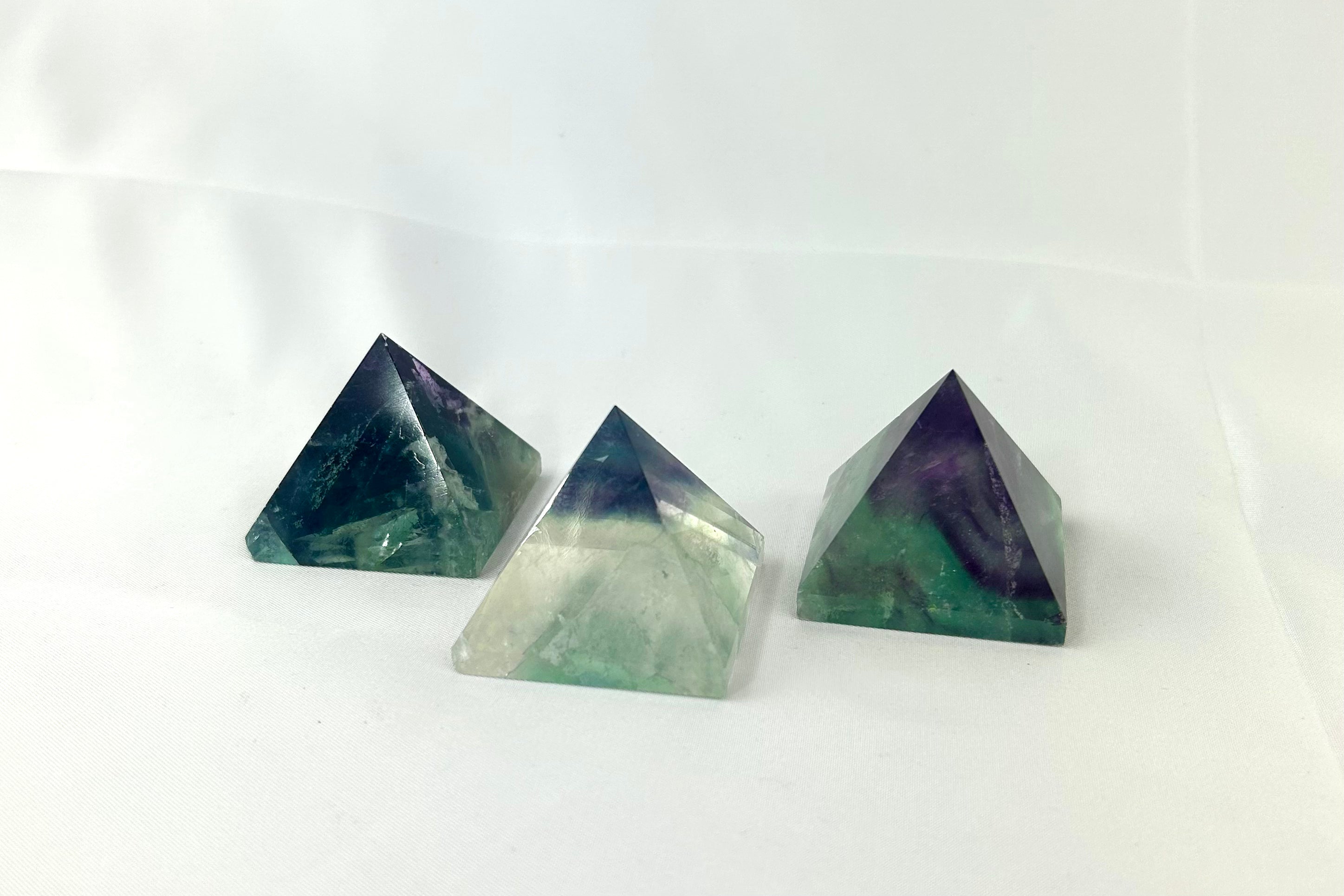 Fluorite Crystal Pyramid