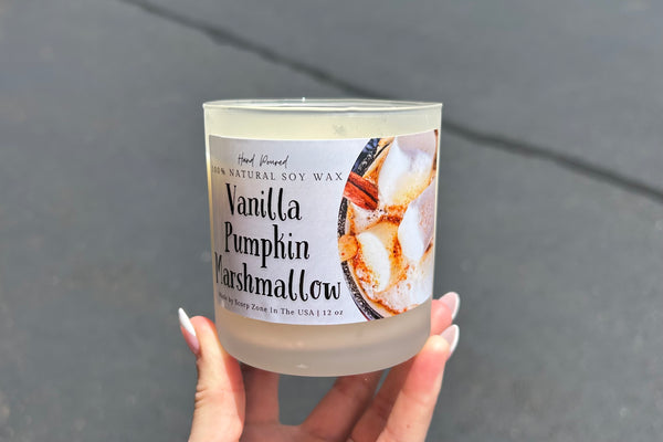 Vanilla Pumpkin Marshmallow 100% Natural Soy Wax Candle