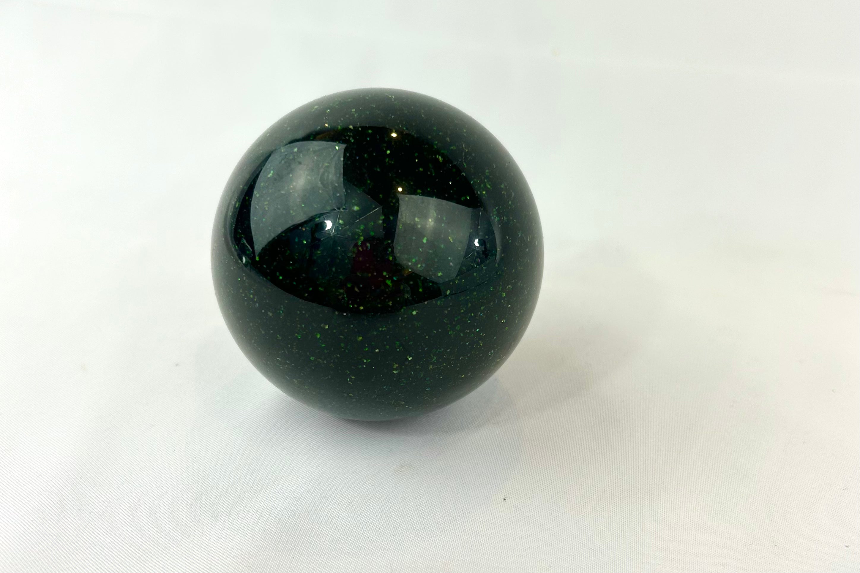 Green Goldstone Crystal Sphere