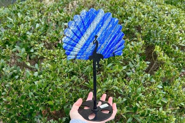 Peacock Carved Crystal Standing Piece