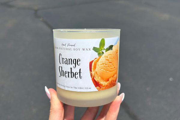 Orange Sherbet 100% Natural Soy Wax Candle