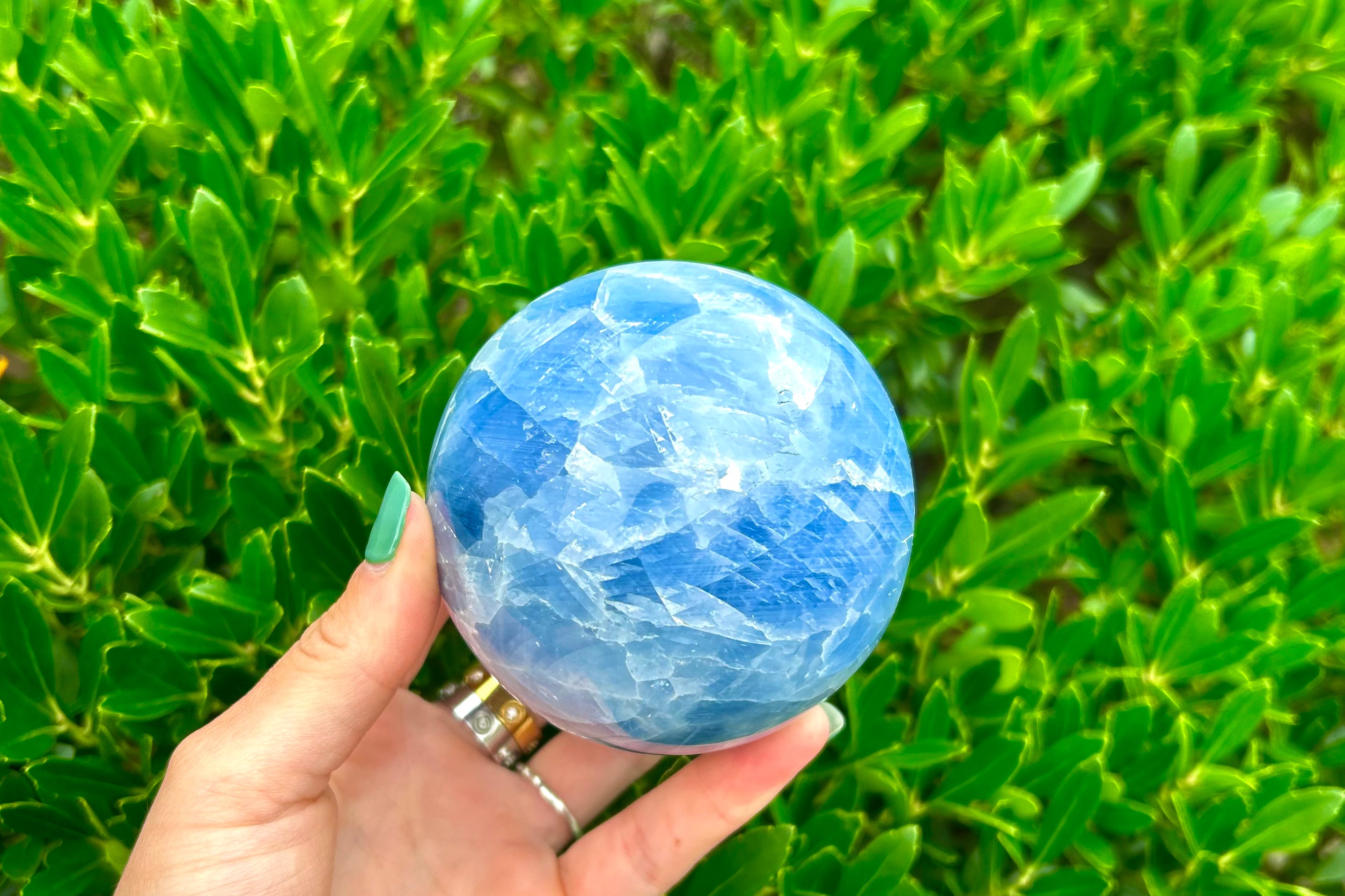 Celestite Crystal Sphere