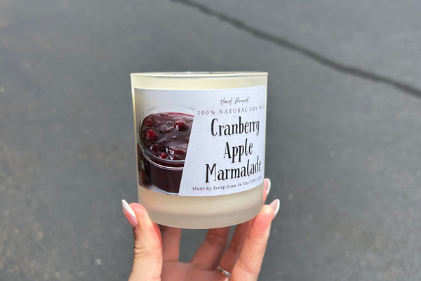 Cranberry Apple Marmalade 100% Natural Soy Wax Candle